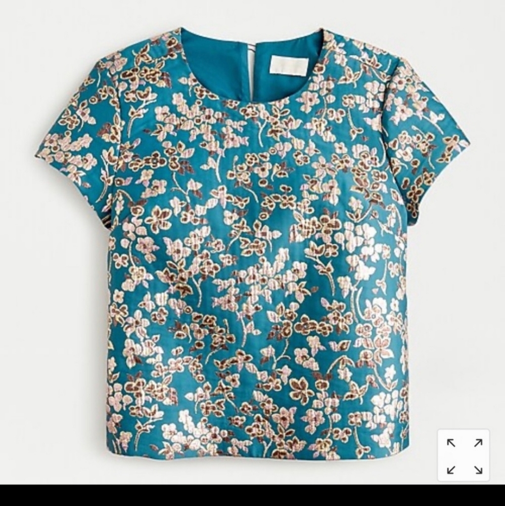 Blossoms Jacquard blouse by Jcrew - Picture 2 of 4